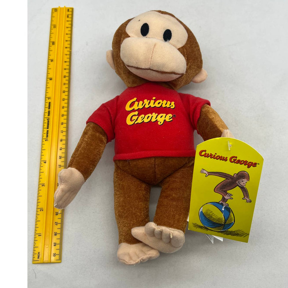 Curious George Monkey‎  Plush Stuffed Animal Toy W/ Tag - Picture 1 of 2
